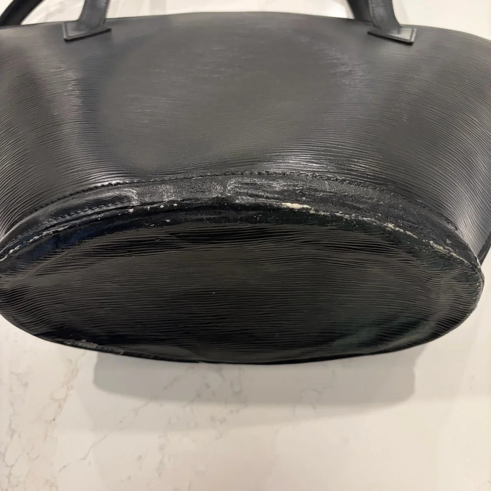 Louis Vuitton Black Epi Leather Zip Tote authentic AS0916 saint Jacques